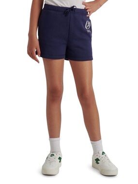 Limited Too Navy Athletic Drawstring Shorts with Crest